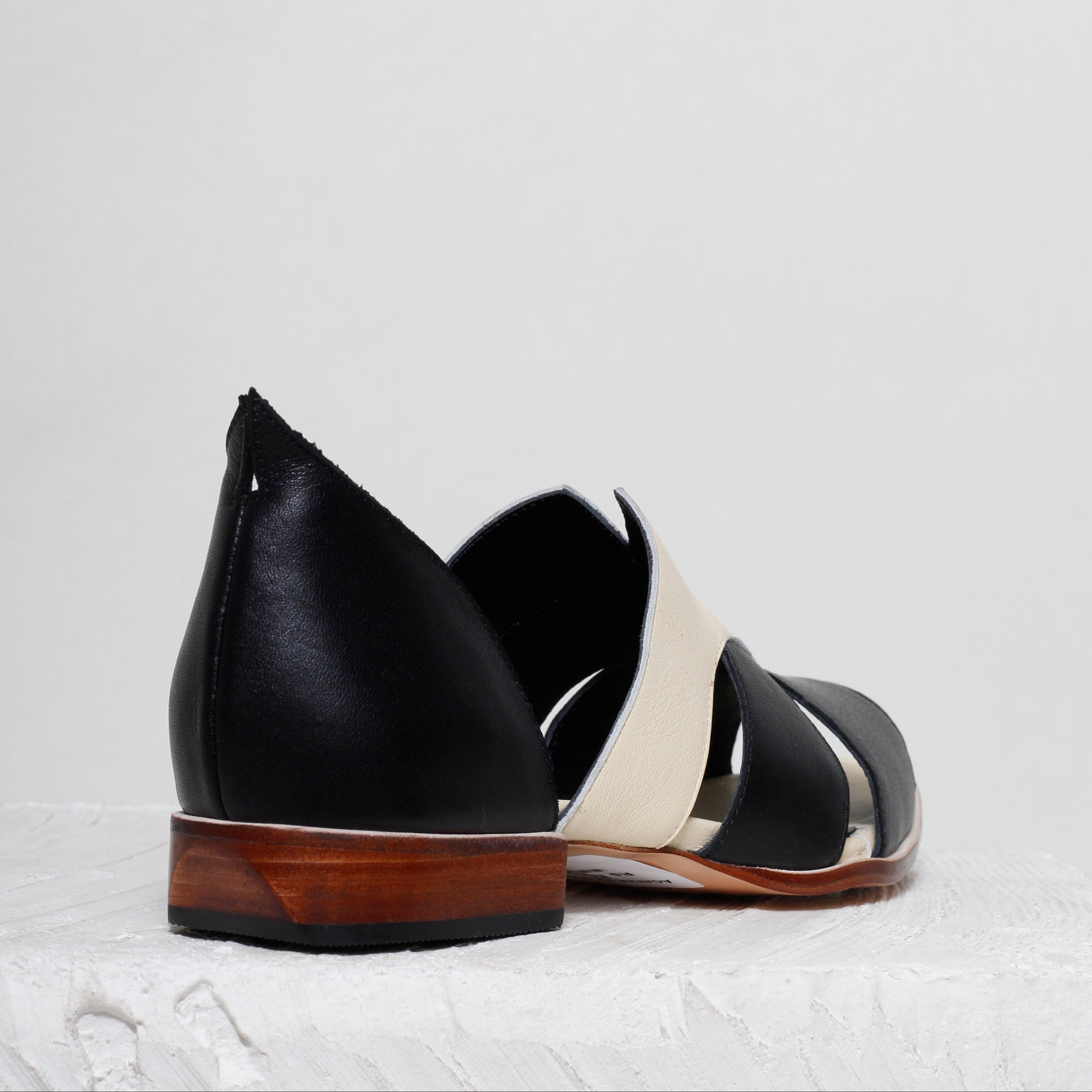 Agatha Two-Tone Peep-Toe Sandals