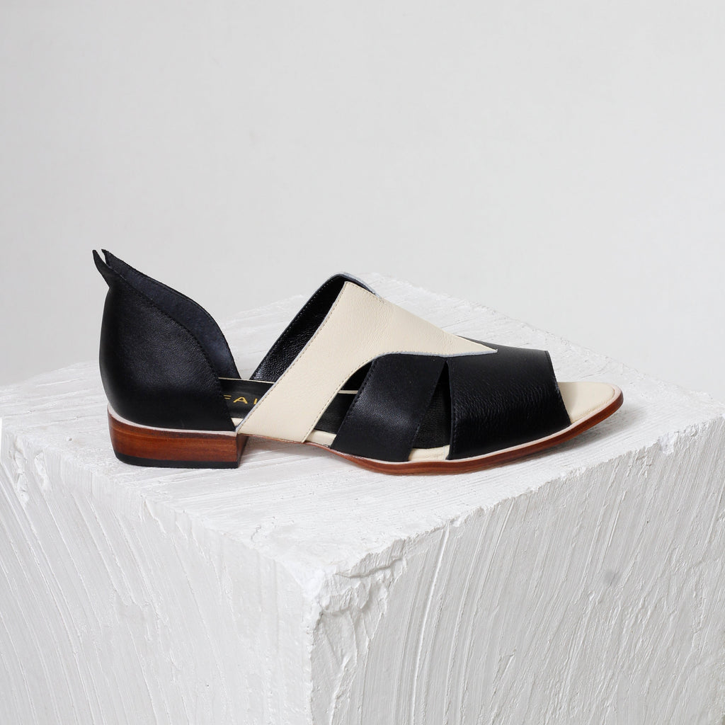 Agatha Two-Tone Peep-Toe Sandals