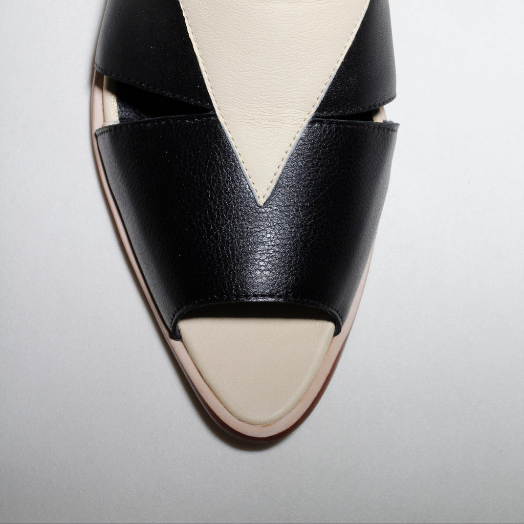 Agatha Two-Tone Peep-Toe Sandals